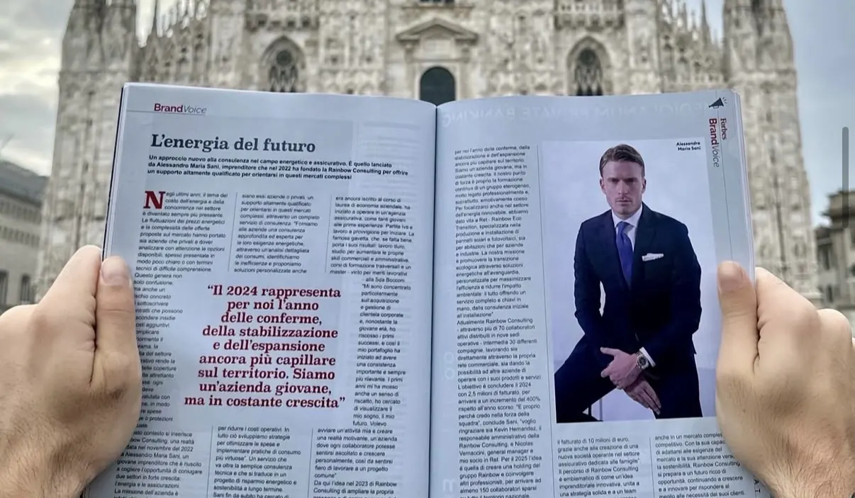 Rainbow Consulting su Forbes - L'energia del futuro